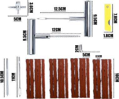 Σετ επισκευής ελαστικών σε θήκη - 27pcs - CTC-699 - 000467