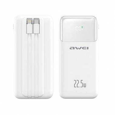 Powerbank - P106K - 10.000mah - 22.5W - AWEI - 005562 - White