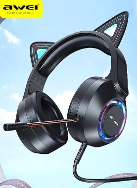 Ενσύρματα ακουστικά - Cat Headphones - GM-9 - AWEI - 006170