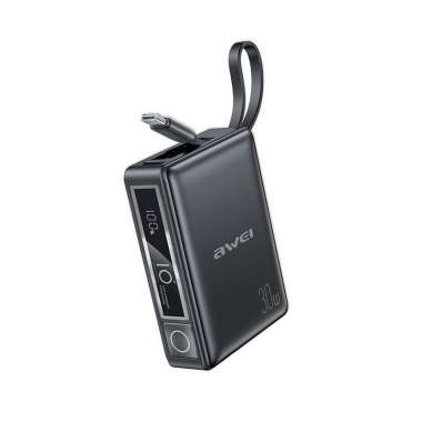 Powerbank - P87K - 10.000mah - 30W - AWEI - 008624 - Black