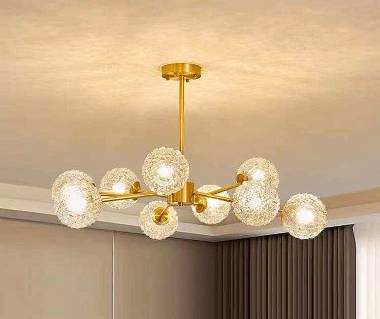 Φωτιστικό οροφής LED - 9644-9 - Gold - 431354