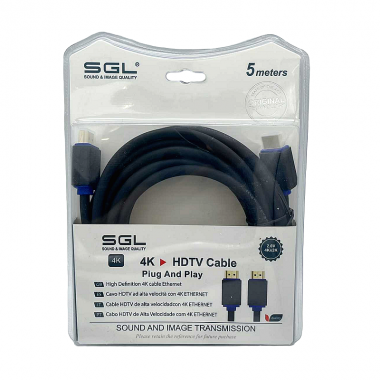 Καλώδιο HDMI - D1592 - High Speed 2.0V - 5m - 094854