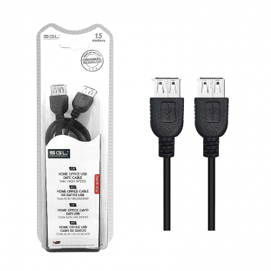 Καλώδιο επέκτασης USB 2.0 - 8S - Female/Female - 1.5m - 097428