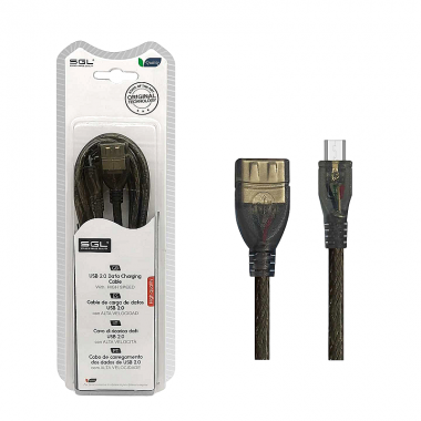 Καλώδιο φόρτισης & data - 21S - USB-A female/Micro USB - 3m - 097527