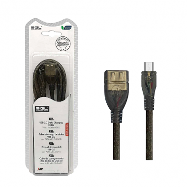 Καλώδιο φόρτισης & data - 21S - USB-A female/Micro USB - 5m - 097534