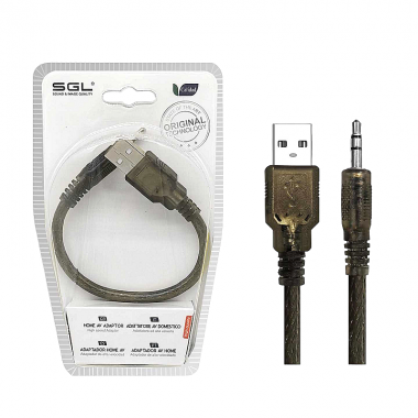 Αντάπτορας καλώδιο - USB-A male/Jack 3.5mm - 1S-01 - 20cm - 098067