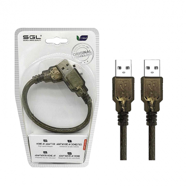 Αντάπτορας καλώδιο USB 2.0 - AA-01 - USB-A male/male - 20cm - 098135