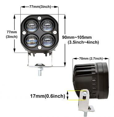 Προβολέας οχημάτων LED - R-D12603-A1 - 110047