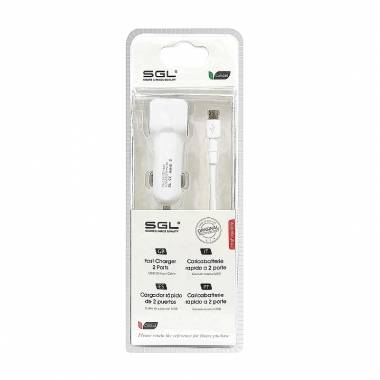 Φορτιστής αυτοκινήτου - Micro USB - 1m - V8-D13 - 110206