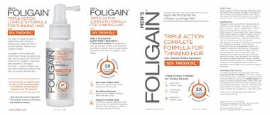 Foligain triple action formula USA  Λοσιόν/Σπρέι με 10% τριοξιδίλη  (Κατά της τριχόπτωσης για άνδρες 59ml)