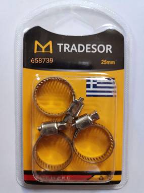 Σετ σφιγκτήρες σωλήνων - 3pcs - 25mm - 658739