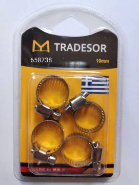 Σετ σφιγκτήρες σωλήνων - 4pcs - 19mm - 658738