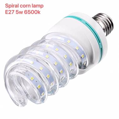 Λάμπα LED - Spiral Corn - E27 - 5W - 6500K - 356908