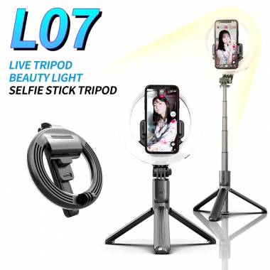 Selfie stick/stand τρίποδο με LED Ring Light - L07 - 532050