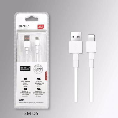 Καλώδιο φόρτισης & data - USB to Lightning - 3m - D5 -194721