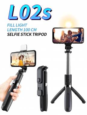 Selfie stick/stand τρίποδο με φακό - L02s - 882887