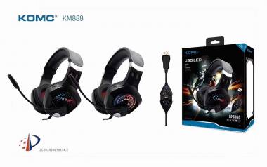 Ενσύρματα ακουστικά Gaming - KM-888 - KOMC - 302872 - Black