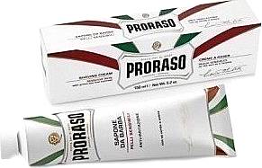 Proraso White Κρέμα Ξυρίσματος με Πράσινο Τσάι & Βρώμη για Ευαίσθητες Επιδερμίδες 150ml