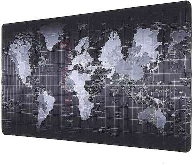 World Map Gaming Mouse Pad XXL 40x90cm