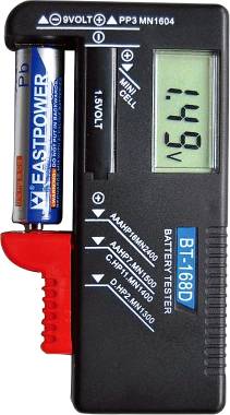 BT-168D Ψηφιακό Battery Tester με Πτυσσόμενη Υποδοχή