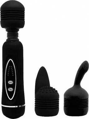 Pretty Love Vibrator Wand Body Massager 20cm Black