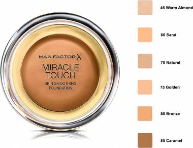 Max Factor Miracle Touch Cream Compact Make Up 75 Golden 11.5gr