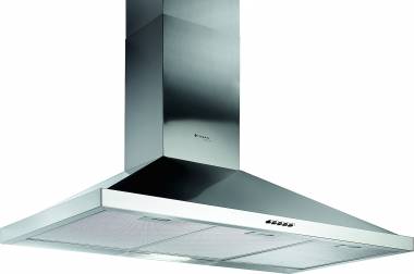 Pyramis Ecoline Τετράγωνος Απορροφητήρας Καμινάδα 90cm Inox 065030901