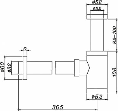 Karag Σιφώνι Νιπτήρα LF9026