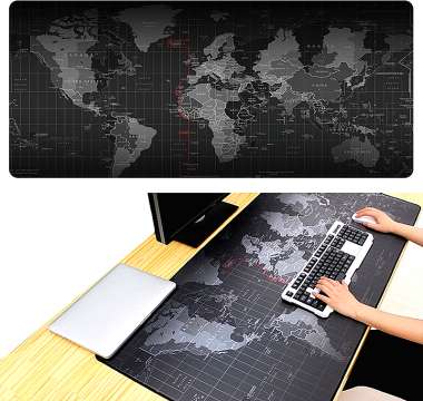 World Map Gaming Mouse Pad XXL 40x90cm