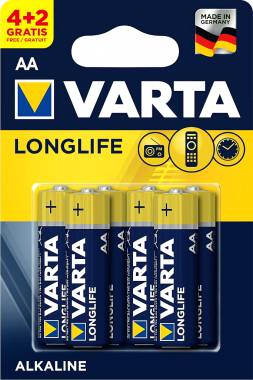 Varta LongLife Αλκαλικές Μπαταρίες AA 1.5V 6τμχ