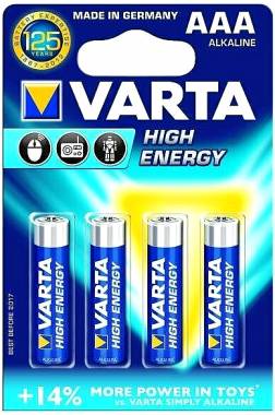 Varta High Energy Αλκαλικές Μπαταρίες AAA 1.5V 4τμχ