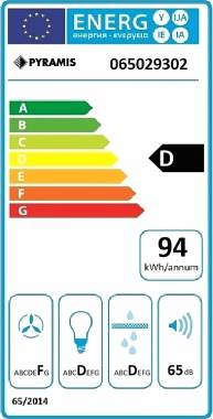 Pyramis Essential Απλός με 2 Μοτέρ Ελεύθερος Απορροφητήρας 60cm Λευκός 065029302