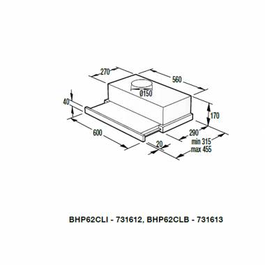 Gorenje BHP62CLI Συρόμενος Απορροφητήρας 60cm Μπεζ