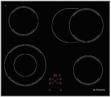 Pyramis 58HL 637 Κεραμική Εστία Αυτόνομη 58x51cm 030057901