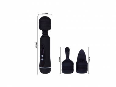 Pretty Love Vibrator Wand Body Massager 20cm Black