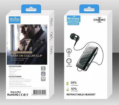 Ασύρματο ακουστικό Bluetooth - K56 - 231056 - Silver