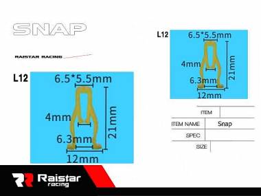 Σετ συνδετήρες αυτοκινήτου - 10pcs - R-F16101-27 - 180874