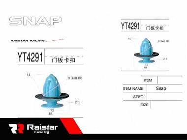 Σετ συνδετήρες αυτοκινήτου - 10pcs - R-F16101-13 - 180852