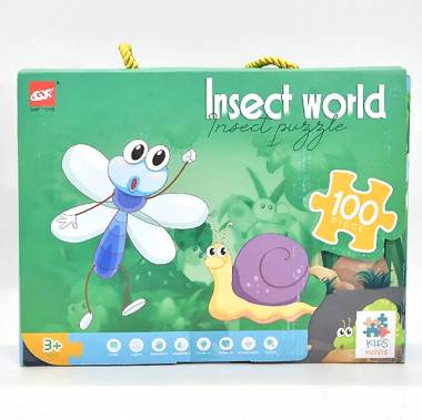 Παιδικό puzzle 100 κομματιών - Insect World - 61004 - 310442