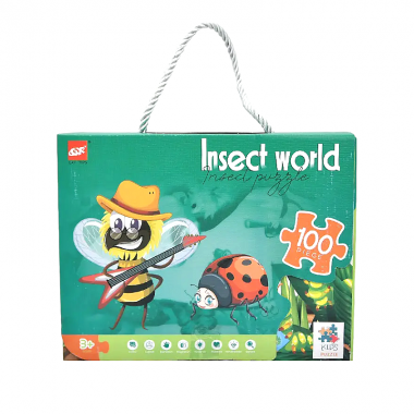 Παιδικό puzzle 100 κομματιών - Insect World - 61004 - 310442