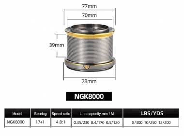 Μηχανάκι ψαρέματος - NGK8000 - 31057