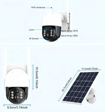 Ηλιακή κάμερα ασφαλείας IP - Solar Security Camera – WiFi - iCsee - 310821