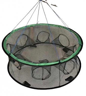 Πτυσσόμενη παγίδα ψαρέματος - Κιούρτος με 8 εισόδους - 70x26cm - 31379