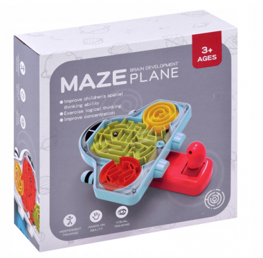 Παιδικό εκπαιδευτικό παιχνίδι - Maze Plane - 589-66 - 345197