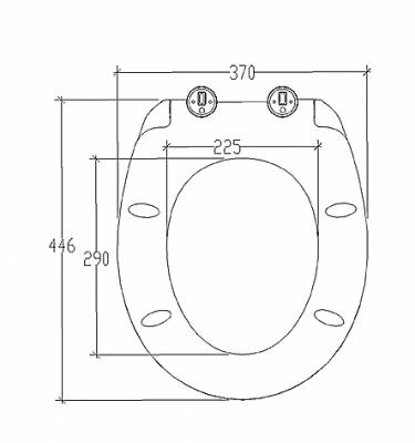 41214 SOFT DUROPLAST ΚΑΛΥΜΜΑ SOFT CLOSING ΑΠΟΣ/ΝΟ  Β.T.