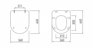 41224-1 SLIM ΚΑΛΥΜΜΑ DUROPLAST SOFT CLOSING41224-1 NM SLIM COVER DUROPLAST SOFT CLOSING