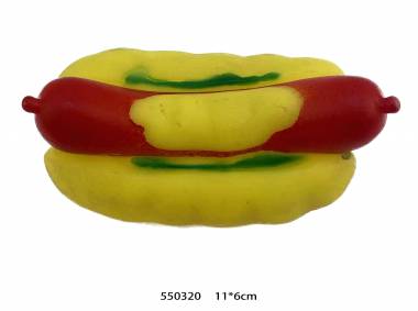 Παιχνίδι σκύλου Latex Hot Dog - 13.5x8cm - 550320