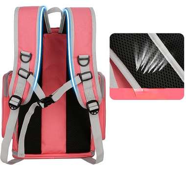 Τσάντα μεταφοράς κατοικιδίου - Backpack - 40x25x27cm - 550068 - Pink