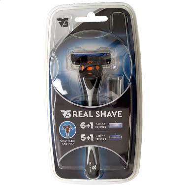 Realshave Πακέτο Δοκιμής: Ανδρική Λαβή και ανταλλακτικά ξυραφάκια (1 τεμ. 6 λεπίδων + 1 τεμ. 5 λεπίδων)