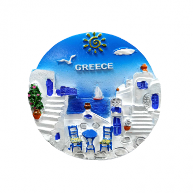 Tουριστικό μαγνητάκι Souvenir – Σετ 12pcs - Resin Magnet - 678237